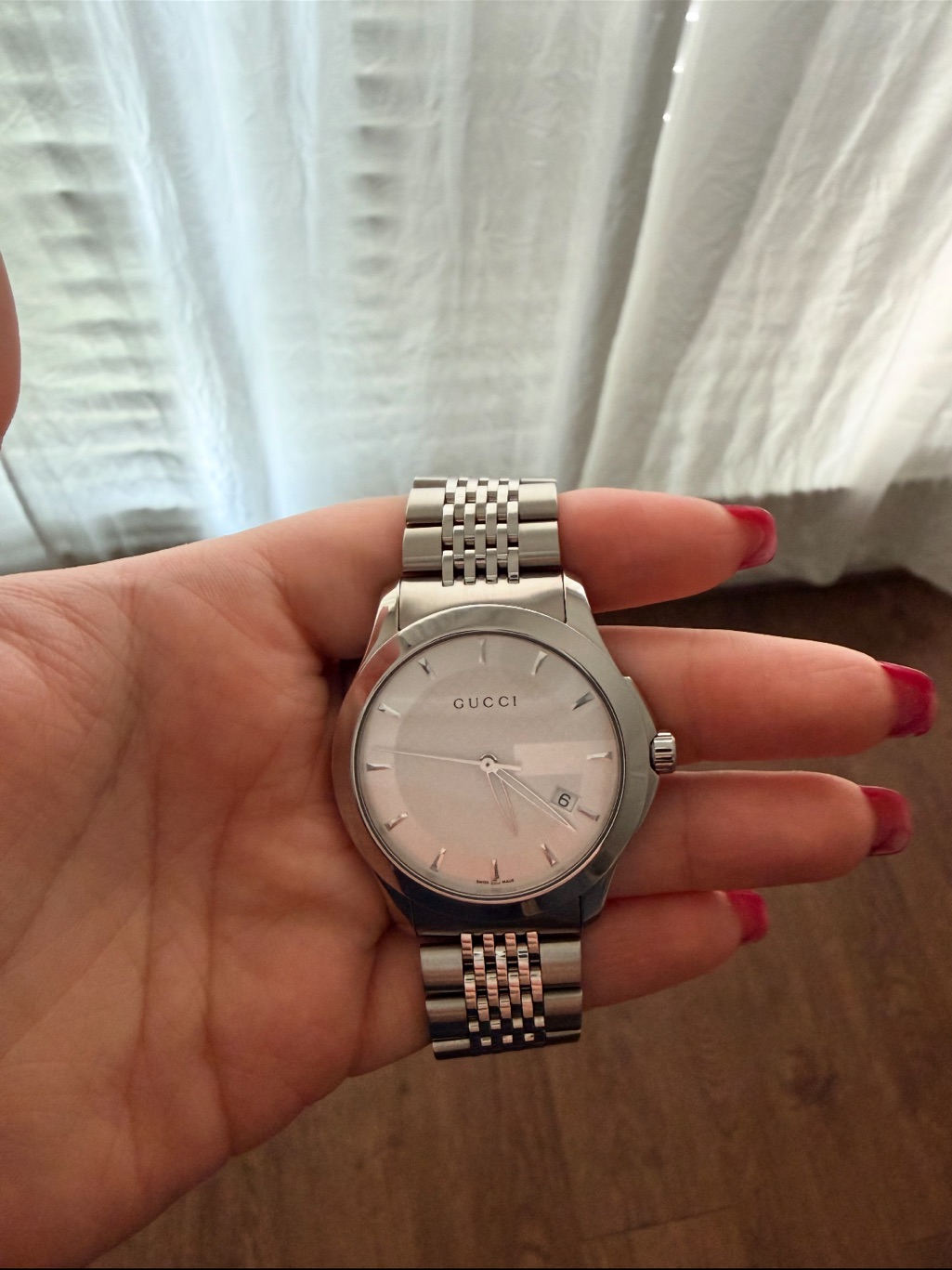 Gucci Silver Stainless Steel Bracelet Watch